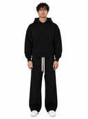 Completo Tuta Felpato Black