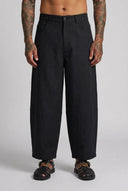 Pantalone Balloon Lino Black