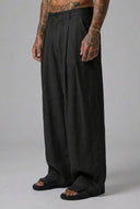 Pantalone Lino Pences Black