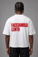 T-Shirt Facciamolo Lento White Red