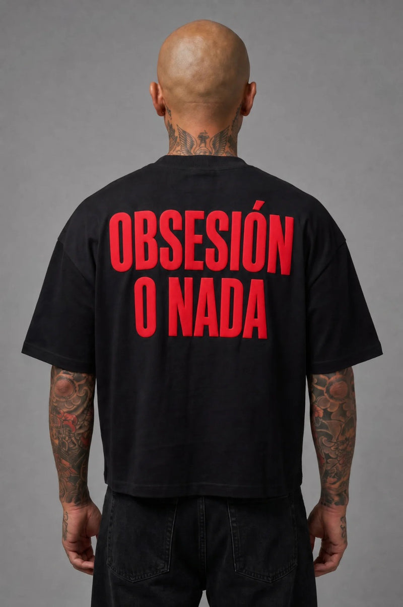 T-Shirt Obsesìon O Nada Black Red