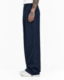 Pantalone Pences Gessato Blu