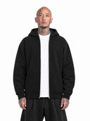 Felpa Zip Boxy Black