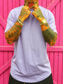 T-Shirt Arrotondata Lilla