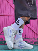 Calze Lightning White