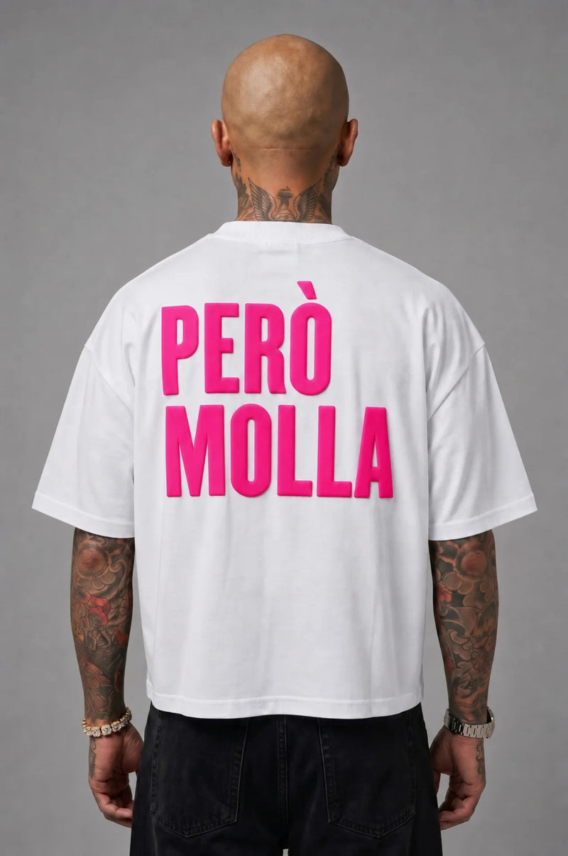 T-Shirt Però Molla White Fuxia