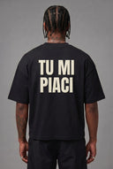T-Shirt Tu Mi Piaci Black/Cream