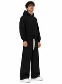 Completo Tuta Felpato Black