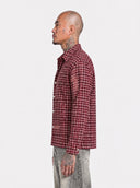 Camicia Quadri Bordeaux