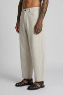 Pantalone Balloon Lino Sabbia