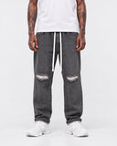Jeans Strappato Grey