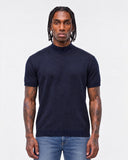 T-Shirt Maglina Mezzo Collo Blu