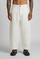 Pantalone Balloon Lino White