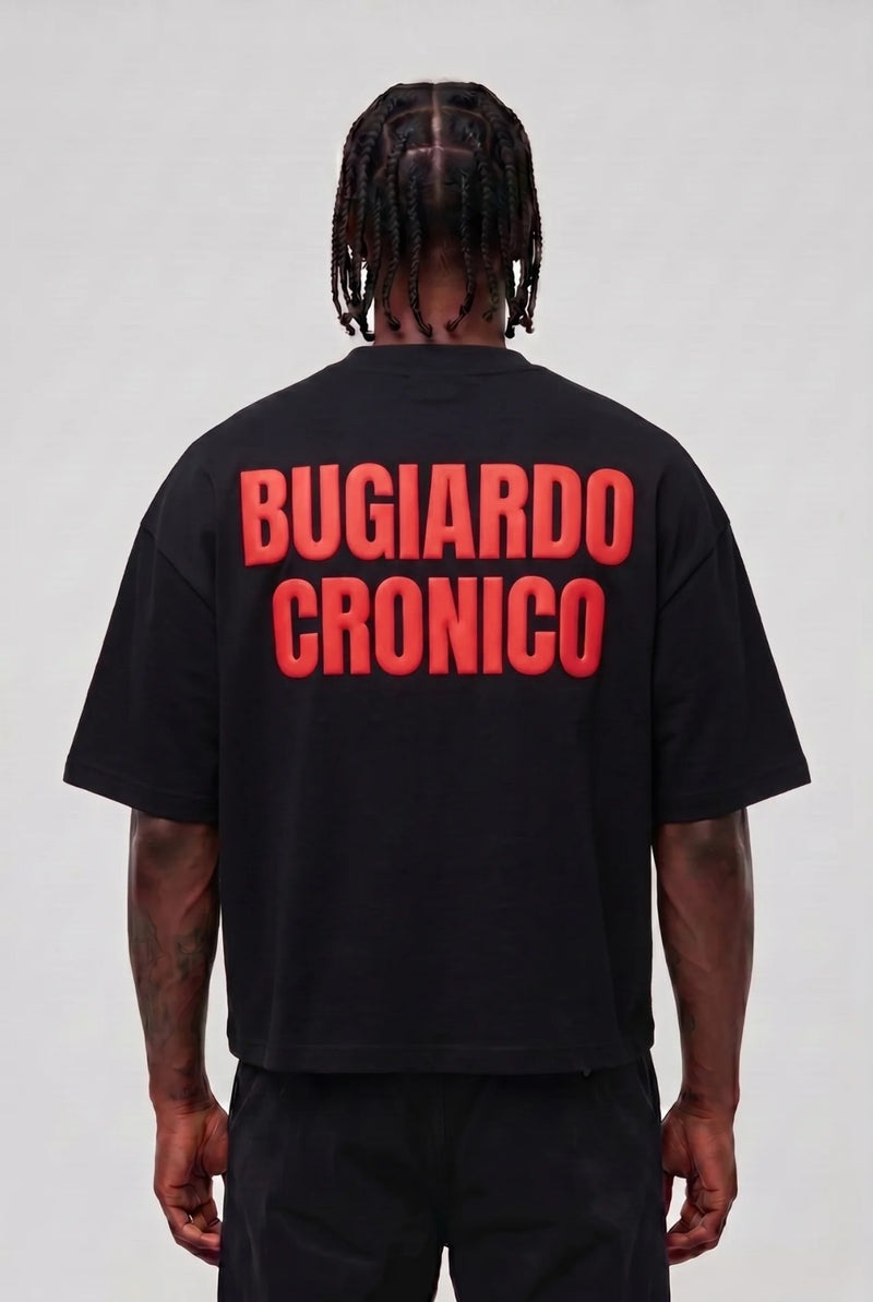 T-Shirt Bugiardo Cronico Black Red