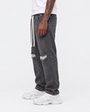 Jeans Strappato Grey