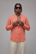 Camicia Peach 100% Lino