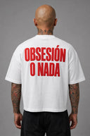 T-Shirt Obsesìon O Nada White Red