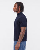 T-Shirt Maglina Mezzo Collo Blu