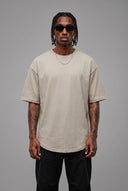 T-Shirt Arrotondata  Beige