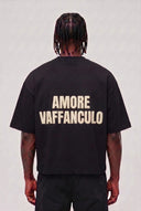 T-Shirt Amore Vaffanculo Black Cream