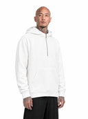 Felpa Mezza Zip White