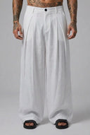 Pantalone Lino Pences White