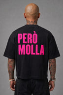 T-Shirt Però Molla Black Fuxia