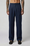 Pantalone Lino Elegant Blu