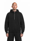 Felpa Mezza Zip Black