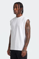 Canotta Cropped Taglio Vivo White