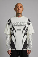 T-Shirt Raglan Private Deluxe White