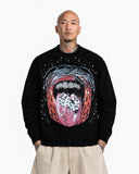 Maglione Lips Diamond Black