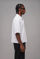 Polo Over Cropped White