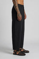 Pantalone Balloon Lino Black