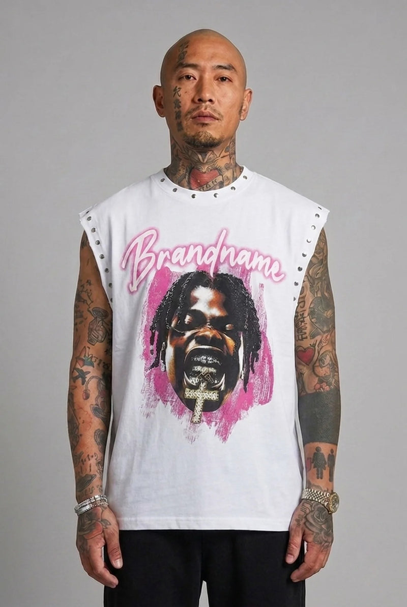 Canotta Cross Face White