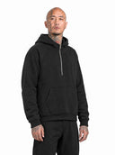 Felpa Mezza Zip Black