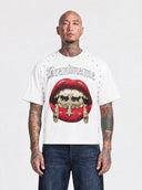 T-shirt Cross Bottons White