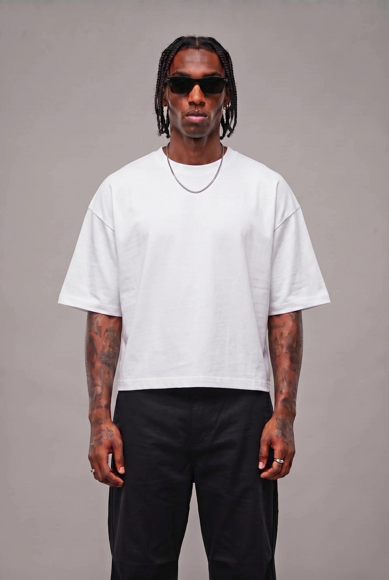 T-shirt Premium  Cropped White
