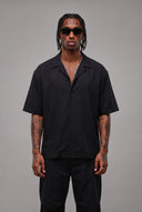 Camicia Soy Loco Pero Feliz Black