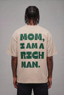 T-shirt Sfrangiata Rich Man Beige