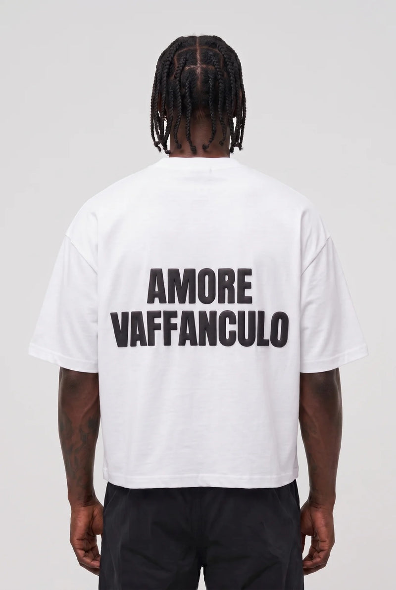 T-Shirt Amore Vaffanculo White Black