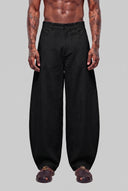 Pantalone Balloon Lino Black