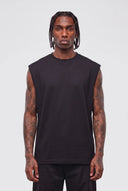 Canotta Cropped Taglio Vivo Black