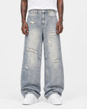 Jeans Baggy Strappato