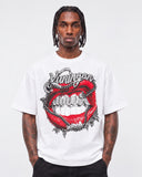 T-shirt Kos Lips White