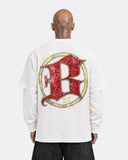 T-shirt Long Sleeve War White