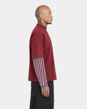 T-shirt Garret Long Sleeve Borgogna