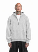 Felpa Mezza Zip Grey