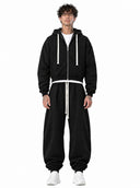 Completo Tuta Zip Black