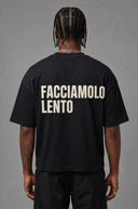 T-Shirt Facciamolo Lento Black Cream